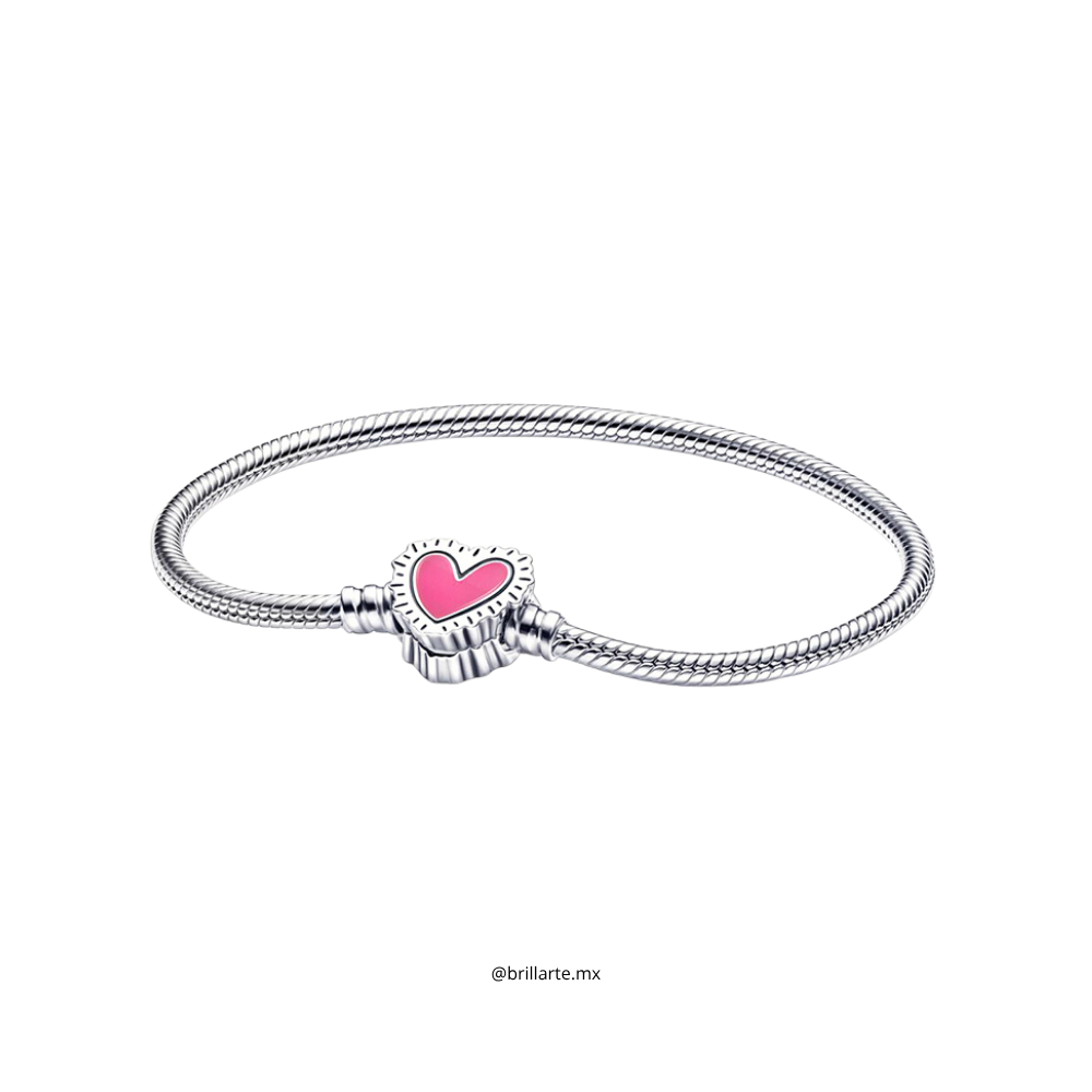 Brazalete Pandora Broche De Corazón Keith Haring