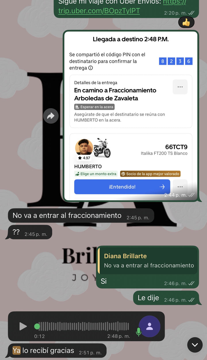 Cliente feliz Brillarte