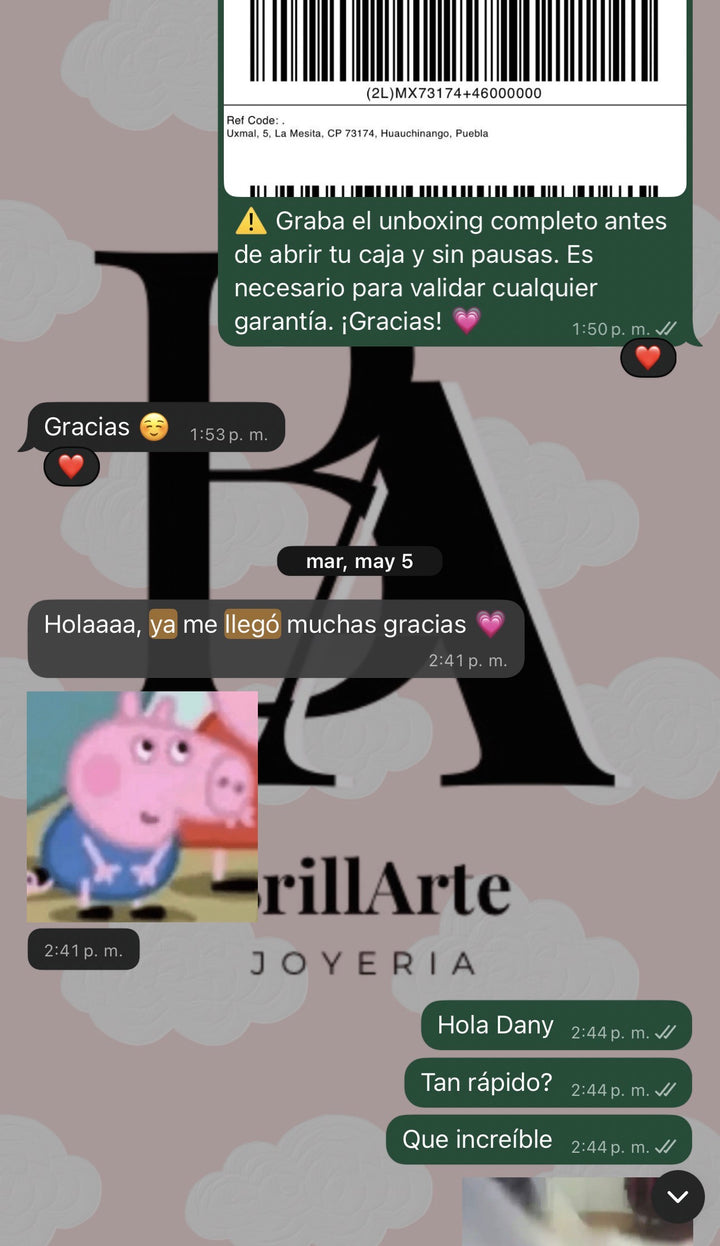 Cliente feliz Brillarte
