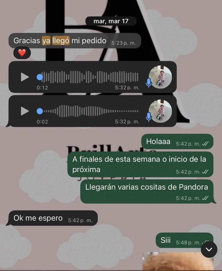Cliente feliz Brillarte