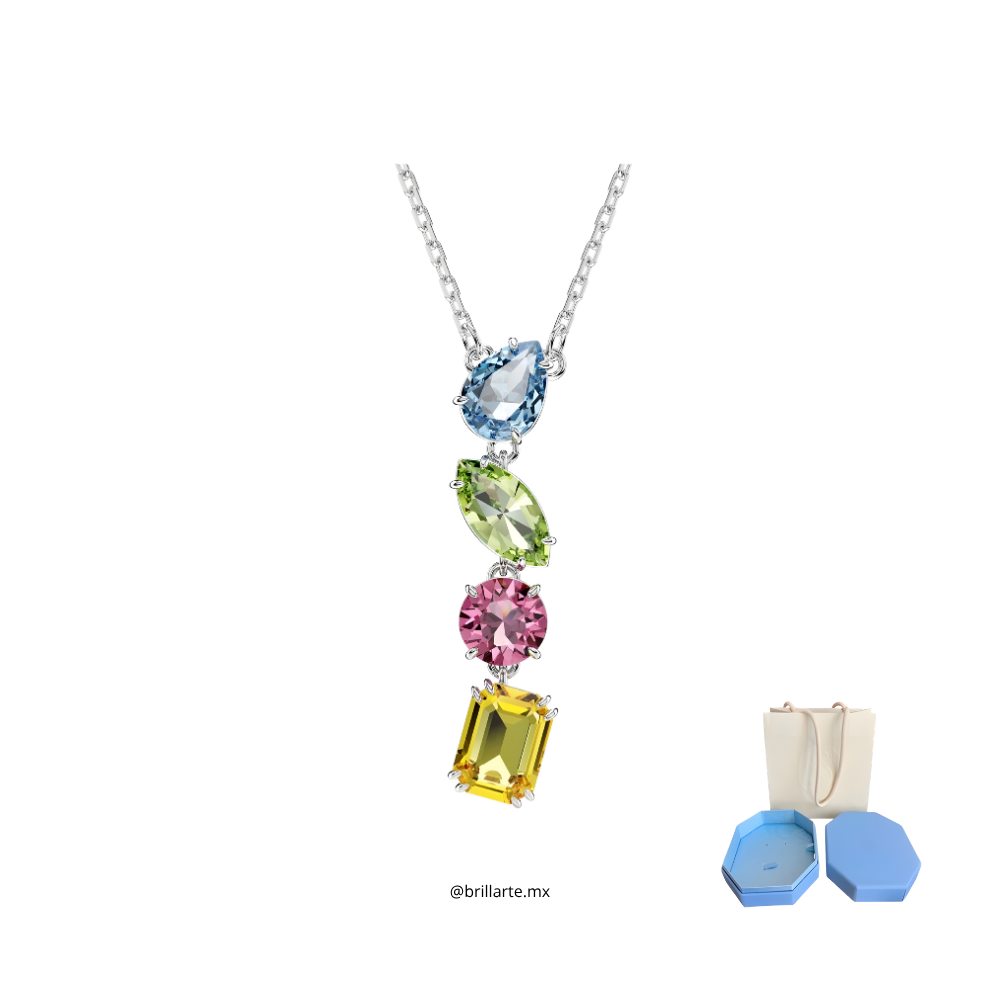 Collar Swarovski gemas mixtas
