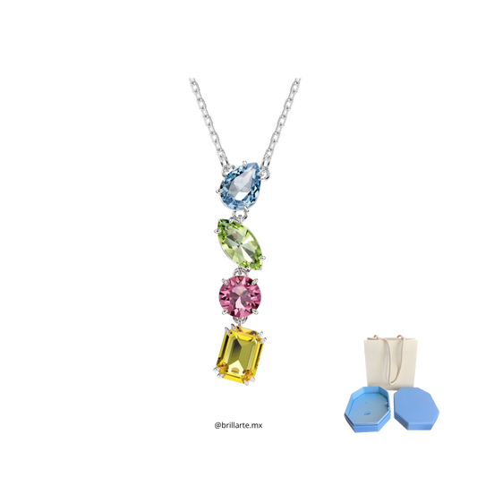 Collar Swarovski gemas mixtas