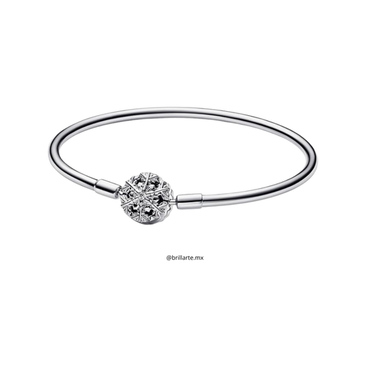 Brazalete rígido de copo de nieve