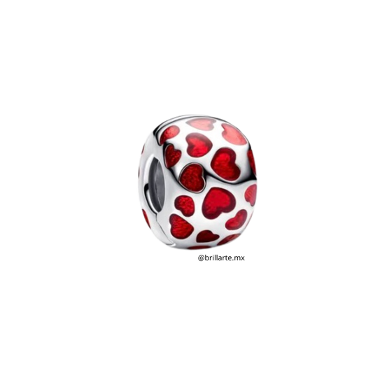 Clip corazones rojos