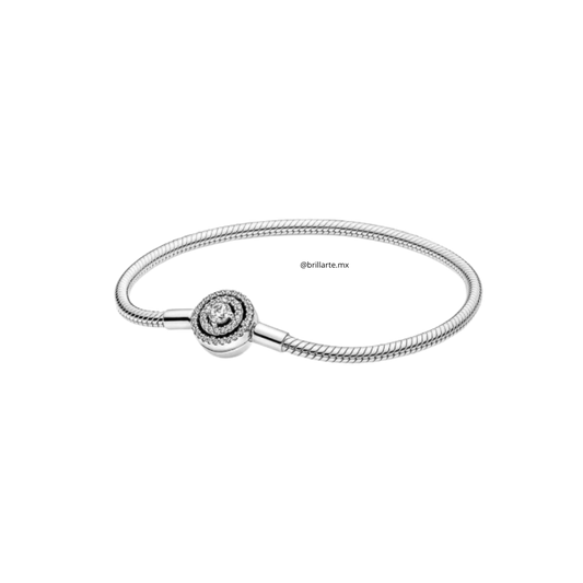 Brazalete broche halo con logo