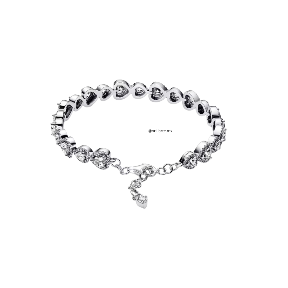 Brazalete corazones relucientes