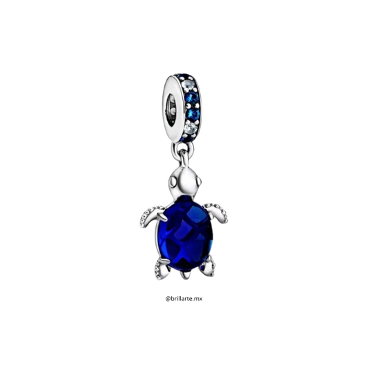 Charm tortuga azul marino