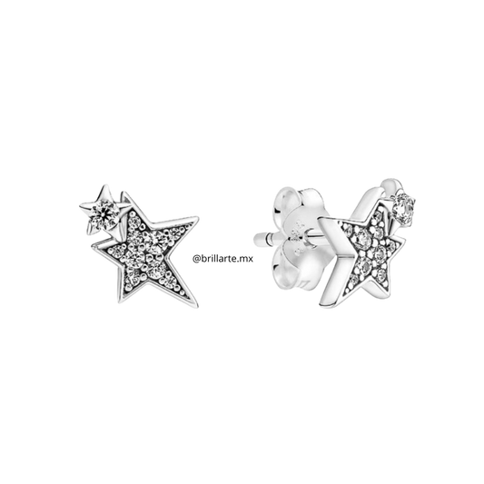 Aretes estrellas asimétricas